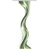 HOME WOHNIDEEN Oakley - Tenda a pannello effetto seta, 245 x 60 cm, con accessori, colore: verde, dimensioni: 245 x 60 cm, numero: 1 x