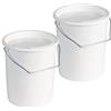 Westmark 237922E3-2 secchielli per latte, mangime, con manico e coperchio, capacità: 3 l, in plastica, colore: bianco