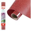 Siser® Glitter Rosso, 30cm x 0,5mt, Vinile Termotrasferibile Termoadesivo Glitterato per la Personalizzazione dei Tessuti, Abbigliamento e Accessori, Hobby Creativi, Facile da Tagliare