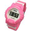 VISIONU Orologio da polso parlante inglese, elettronico, sportivo, con sveglia, cinturino in gomma rosa, Cinturino