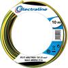 Electraline 13101 Cavo Unipolare FS17, Sezione 1 x 1.5 mm², Giallo/Verde, 10 m