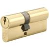 FTH - Cilindro serratura doppio ingresso FTH 5G, 30 x 40 mm, cilindro e chiavi in ottone, protezione antistrappo, 3 chiavi dentate