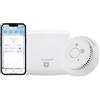 Homematic IP Smart Home Starter Set Mini - Rilevatore di fumo, rilevatore di fumo, allarme locale tramite sirena e notifica push nell'app per smartphone, illuminazione di emergenza LED integrata,