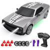 rc tech RC Drift Car 1:20 Macchina Telecomandata 2,4 GHz 4WD Auto Telecomandata 20 KM/H Auto da Corsa Telecomandata con fari da lavoro, 2 Batterie Ricaricabili,regalo per adulti e bambini (argenteo)