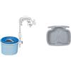 Intex 28000 - Skimmer Deluxe, per Pompa Filtro con Flusso Minimo 3785 L/h, Plastica, Multicolore & 29080 - Vaschetta Lavapiedi, Assemblabile a Scaletta Piscina, Colori Assortiti, Plastica, 56x46x9 cm