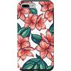 Designs martüma Custodia per iPhone 7 Plus/8 Plus Custodia bianco, fiori arancione rosso rosa fiore