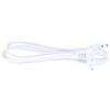as - Schwabe Cavo di rete 1,5 m - Presa angolare tipo C7 - H03VVH2-F 2x0,75 con spina angolare Euro - Cavo di rete per piccoli elettrodomestici 230V/2,5A - IP20 - Bianco, 70880
