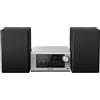 Panasonic SC-PM704EG-S - Sistema stereo compatto Micro HiFi con CD, radio DAB+/FM, USB e Bluetooth, 80 W, controllo dei bassi, colore: Argento