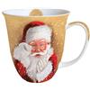 Ambiente, tazza in porcellana, ca. 400 ml, tazza Bone China Mug per tè o caffè Santa Watch This Autunno Inverno Natale