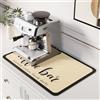 DK177 Tappetino da caffè per bar - Nascondi le macchie assorbente in gomma rapida tappetino adatto sotto la macchina per caffè espresso tappetino per asciugare i piatti, 61 x 40,6 cm