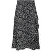 ONLY Onlcarly Flounce-Gonna Lunga Wvn Noos Midi, Nero, X-Small Donna