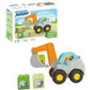 PLAYMOBIL Junior 70297 Calendario dell'Avvento JUNIOR: Natale innevato, con 24 caselline, giocattolo sostenibile realizzato con materiale di origine vegetale, per bambini dai 12 mesi in su