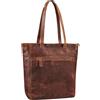 STILORD 'Nara' Classica Borsa Donna Pelle Shopper Tote Bag Università Grande Borsa a Tracolla Shopping Bag Elegante Borsa Lavoro Borsa a Mano Vera Pelle, Colore:prestige - marrone