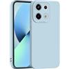 PanXCase Cover per Xiaomi Redmi Note 13 Pro 5G / Poco X6 5G - Custodia Silicone Sottile Morbida Leggera, Protezione Fotocamera Antiurto Antiscivolo Antigraffio Case (Azzurro)