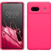 kwmobile Cover per Google Pixel 7a Custodia - Back Case per Smartphone in Silicone TPU - Protezione Gommata - rosa shocking