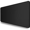 LL-COEUR Nero Tappetino per Mouse XXL per Giochi 120x50x0,3cm, Tappetino per Tastiera Largo Computer Desk Pad per Ufficio (1200 x 500 x 3 mm)
