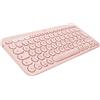 Logitech K380 Tastiera Bluetooth Multidispositivo per Mac, Sottile e Compatta, Easy-Switch fino a 3 Dispositivi, macOS / iOS / iPadOS, Layout Italiano QWERTY, Rosa