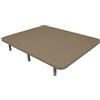 DUÉRMETE ONLINE - Base imbottita 3D super rinforzata, elevata stabilità con 5 barre trasversali e 6 gambe metalliche filettate da 27 cm, 105 x 190, beige