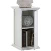 FMD 13Casa - Fireplace B1 - Mobile multiuso. Dim: 30x30x57,9 h cm. Col: Bianco. Mat: Truciolare.