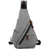 FANDARE 3 in 1 Zaino Monospalla Uomo Zaino Donna Zainetto Spalla Borsa a Tracolla di tela Pacchetto Sling Bag per lavoro scuola Università Sportiva Pendolarismo Ciclismo Viaggio Daypacks Grigio