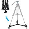 SIRUI DT-06 Video Treppiede Dolly per treppiedi della serie SH, 50KG di carico pesante Dolly