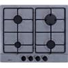 ELLECI Piano Cottura 4 Fuochi a Gas 60 cm colore Grigio - Style 60 G48