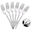 Mr. Spoon Minimal Collection Set di Posate da Portata in Acciaio Inossidabile - 6 forchette da Pesce in Acciaio Inossidabile 19x 2,65 cm