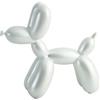 PIGPIGFLY Cane con Palloncino in Resina Statue Decorative,Decorazioni per Ufficio,Animale Decorative,Statuette Decorative Casa,Soggiorno Decorativo Moderno da Appoggiare,Idea Regalo(Bianco)