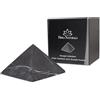 Heka Naturals Piramide di Shungite Non Lucidata Cristallo di Pietra Nera | 10 cm - Pietra di Shungite Decorativa per la Scrivania, per la casa o L'Ufficio - Pietre Chakra, Cristalli di guarigione