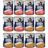 Generico Miglior Gatto Bocconcini per Gatti, 12 Confezioni da 405 grammi Assortite - Cibo umido per gatti (Gusto, Pollo/Tacchino e Salmone)
