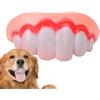 Cyatfcn Dentiera per Cani,Protesi per Cani Costume di Halloween, Finte Apparecchiature Dentali in Silicone per Cani,enti Divertenti per Cani Halloween per Cani per Cani di Piccola, Media E Grande Taglia