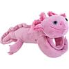 Wild Republic Huggers Axolotl, Braccialetto a Scatto, Regalo per Bambini, Giocattolo di Peluche, Riempimento di Bottiglie d'Acqua Riciclate Filate, 20 cm