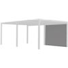 Habrita Tenda accessoria con binario per pergola bioclimatica da esterno per3660bi, 284x220 cm