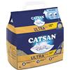 Catsan lettiera agglomerante, elimina odori, extra assorbente, confezione da 3 x 5 litri