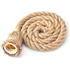 Zerodis Base Lampada Sospensione Rope,90~260V E27 Portalampada in Stile Vintage Plafoniera Sospensione Senza lampadina per DIY Famiglia Camera Letto Ristorante Caffetteria Bar Decorazione(Single Head)