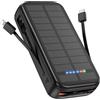 Anyzoo Powerbank 30000mAh 20W Ricarica Rapida Caricatore Portatile energia solare 4 ingressi 5 uscite