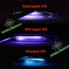 Gas Ampoules Set Hydrogen, Nitrogen, Oxygen Gas Ampoules, Tesla Coil Included