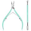 JOCXZI 2Pcs Tronchesino Unghie Piedi di Precisione in Acciaio Inox + Spingi Cuticole, Tronchesino Cuticole, Taglia Cuticole, Taglia Unghie per Piedi, Tagliaunghie Piedi Professionale, Forbicine Unghie