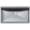 FOSTER Lavello Cucina 1 Vasca Sottotop Larghezza 84 cm materiale Acciaio Inox finitura Spazzolata - 1014 850 Milano