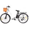 DYU C6 Bicicletta elettrica ,motore da 250W, batteria da 12,5AH - Bianco