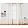 TRAMAS+ Tende Velluto pero interni, Tende Opaca, Ognuna 140x300cm, Tende Termiche fiestra, Tende Velluto per Camera da Letto, Soggiorno - Bianco