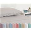TRAMAS+ Completo Lenzuola Matrimoniale 160x200, 100% cotone, Biancheria da Letto, Lenzuola e 2 federa da letto, Certificata STANDARD 100 by OEKO-TEX - Grigio