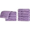 Superior - Set di asciugamani per il viso in cotone egiziano, 10 pezzi, viola reale