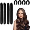 VicBou 4 Pezzi Bigodino Lungo per Boccoli, Bigodini Morbidi per Dormire,Tubo Capelli Mossi, ferro arricciacapelli senza calore per tutti i tipi di capelli, ricci senza calore durante la notte