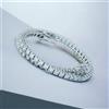 BRACCIALE TENNIS ORO 18 KT DIAMANTI VVS G COLOR 10.0 CARATI GR.15.0