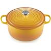 Le Creuset Cocotte rotonda Evolution in ghisa vetrificata con Coperchio, ⌀ 28 cm, Nectar, 21177286724430
