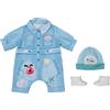Baby Born Deluxe Completino di Jeans - per Bambole da 43 cm - Include Tutina, Cappello e Scarpe - Facile per Le Mani Piccole - Promuove empatia e abilità sociali - età: 3+ Anni