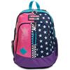 Seven Zaino Scuola Advanced, Fucsia Viola Azzurro, Pinking Blue, Doppio Scomparto Con USB Plug, Tasca Porta PC o Tablet, Tasca Porta Borraccia, Tasca Con Organizer, Zaino Medie, Superiori, Ragazza