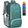 ZOMAKE Zaino Pieghevole Leggero Zaini Ripiegabile Piccolo 30L,Packable Backpack Da Trekking Per Donna Uomo Viaggio Campeggio Città Sportivo(Viola)