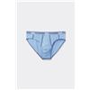 Tezenis Slip In Cotone Cuciture A Contrasto Con Logo Uomo Azzurro